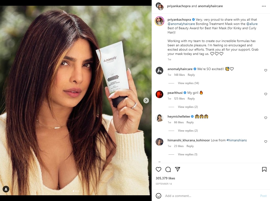 IG account of Priyanka Chopra